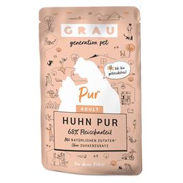 GRAU Adult sem cereais 16 x 125 g comida húmida para gatos - Frango Pur