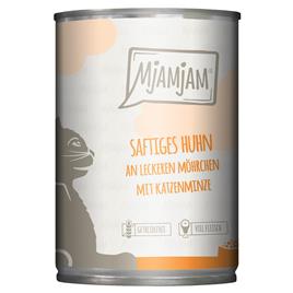 MjAMjAM 6 x 400 g comida húmida para gatos - Frango suculento com cenouras