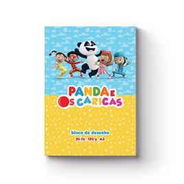 PANDA E OS CARICAS Bloco de Desenho, A3, 24 Folhas