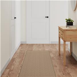 vidaXL Tapete/passadeira 50x200 cm aspeto sisal cor areia