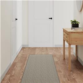 vidaXL Tapete/passadeira 50x250 cm aspeto sisal cinzento-acastanhado