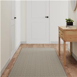 vidaXL Tapete/passadeira 80x250 cm aspeto sisal cinzento-acastanhado