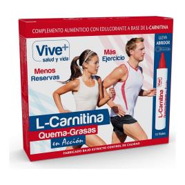 L-Carnitina Líquida Vive+ Queima-gorguras (12 uds)