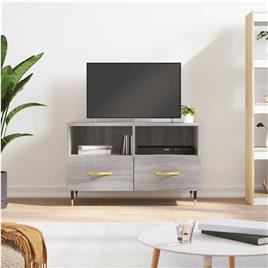vidaXL Móvel de TV 80x36x50 cm derivados de madeira cinzento sonoma