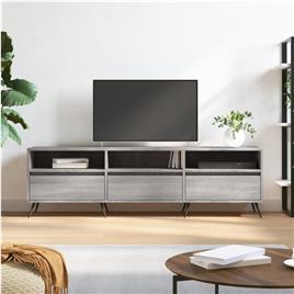 vidaXL Móvel de TV 150x30x44,5 cm derivados de madeira cinzento sonoma