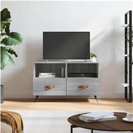 vidaXL Móvel de TV 80x36x50 cm derivados de madeira cinzento sonoma