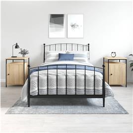 vidaXL Mesas cabeceira 2 pcs 40x42x60cm deriv. madeira carvalho sonoma