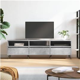 vidaXL Móvel de TV 150x30x44,5 cm derivados de madeira cinza cimento