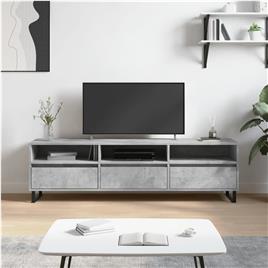 vidaXL Móvel de TV 150x30x44,5 cm derivados de madeira cinza cimento