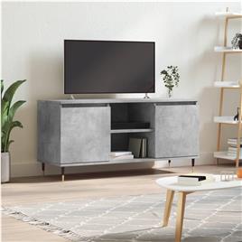 vidaXL Móvel de TV 104x35x50 cm derivados de madeira cinzento cimento