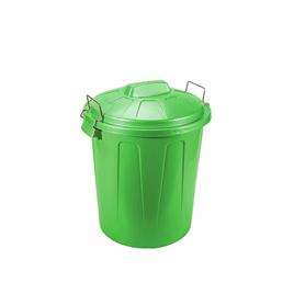 Balde Lixo com Asa Metal Verde 100L 75X54X50cm