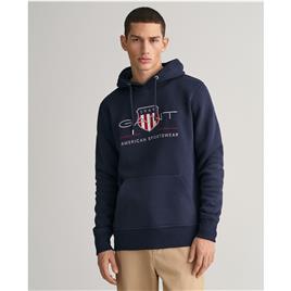 Gant Sweat direita com capuz, Archive Shield