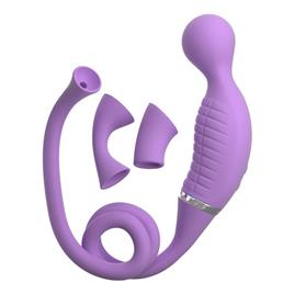 VIBRADOR E SILICONE SUGADO USB CLIMAX-HER