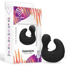 Swamson Dedal Patito Estimulador USB Silicona Negro