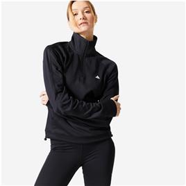 SWEATSHIRT DE FITNESS MULHER GAME & GO PRETO