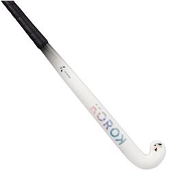 Stick de Hóquei em Campo FH530 Adulto Nível Intermédio Mid Bow 30% de Carbono Branco Preto