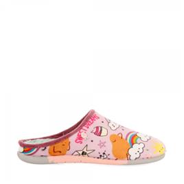 Hot Potatoes PANTUFLAS MALVA CON ESTAMPADO HUNBOLDT, Malva - Ref.