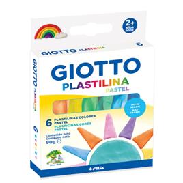 GIOTTO Plasticina, 90 g, 6 Cores Pastel