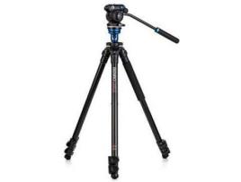 Tripé BENRO Single Tube Pro (Fluída Vídeo - Altura Máxima: 157.5 cm - Alumínio)