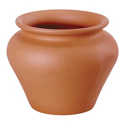 Pote de barro CAIPOT LISO 40CM TERRACOTA