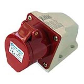 Tomada industrial 3P+T SALIENTE 16A 380V VERMELHO