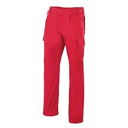 Calças MULTIBOLSOS VERMELHO 36
