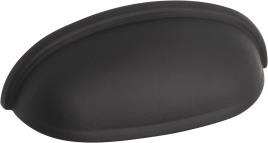 4 puxadores para móvel INSPIRE CONCHA AÇO MATE PRETO 64MM