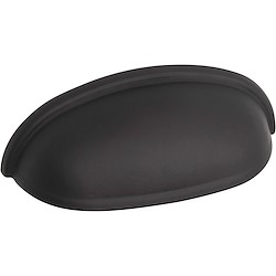 4 puxadores para móvel INSPIRE CONCHA AÇO MATE PRETO 64MM