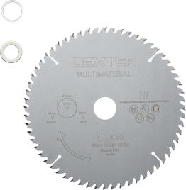 Disco de corte DEXTER 216MM 60D