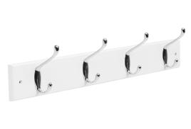 Cabide de fixar INSPIRE MADEIRA E METAL BRANCO