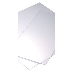 Placa de vidro sintético TRANSPARENTE 500X1000X4MM