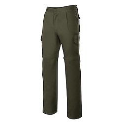 Calças desmontáveis MULTIBOLSOS VERDE ESCURO 44