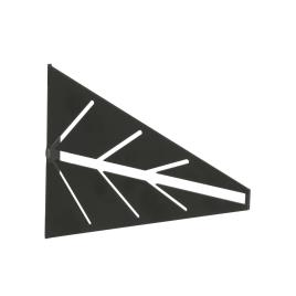 Esquadro de aço ARROW 12X18 15KG PRETO