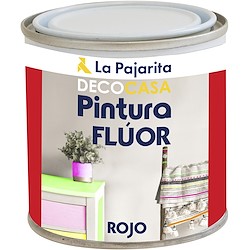 Tinta ACETINADA FLUOR 250ML VERMELHO PAJARITA