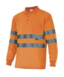 Polo AV MANGA COMPRIDA LARANJA 4XL