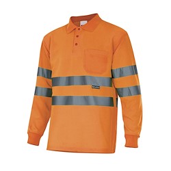 Polo AV MANGA COMPRIDA LARANJA 4XL