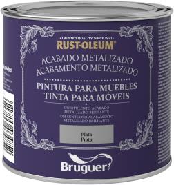 Tinta para móveis METALIZADA 0.5L PRATA