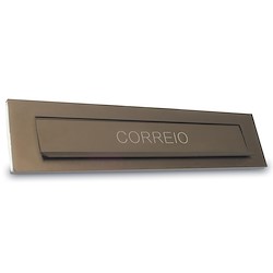 Entrada de correio 481X34CM BRONZE