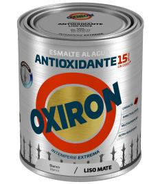 Esmalte anti ferrugem ÁGUA MATE BRANCO OXIRON 0.75L