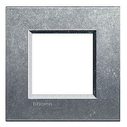 Espelho simples para 2 módulos LIVING LIGHT CINZENTO