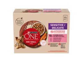 Comida Húmida Para Cão Purina One Mini Delicate 10x85g