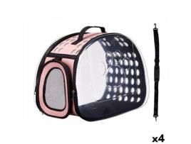 Assento Cor de Rosa Plástico 43 x 20 x 33 cm (4 Unidades)