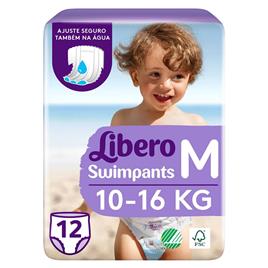 Cuecas Descartáveis Praia Tamanho M 10-16 kg Libero 12 un