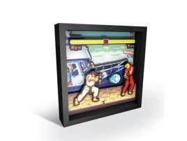 Quadro Pixel Frames Street Fighter Boat Tamanho L 23X23Cm