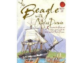 Livro the beagle with charles darwin de fiona macdonald (inglês)