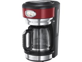 Máquina de Café Filtro RUSSELL HOBBS 21700-56 (Vermelho - 10 Chávenas)