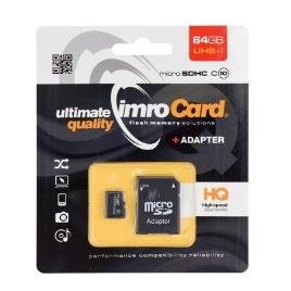 Cartão de Memória Micro SD 64GB Classe 10 com Adaptador