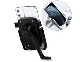 Suporte Universais Bike Mount Mirror Phone Holder - Preto