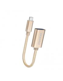 Adaptador Dudao Micro USB Type C - Preto