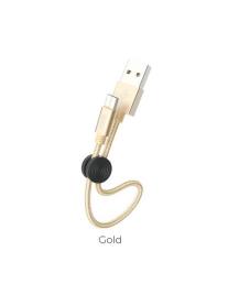 Cabo Hoco Micro USB - Dourado